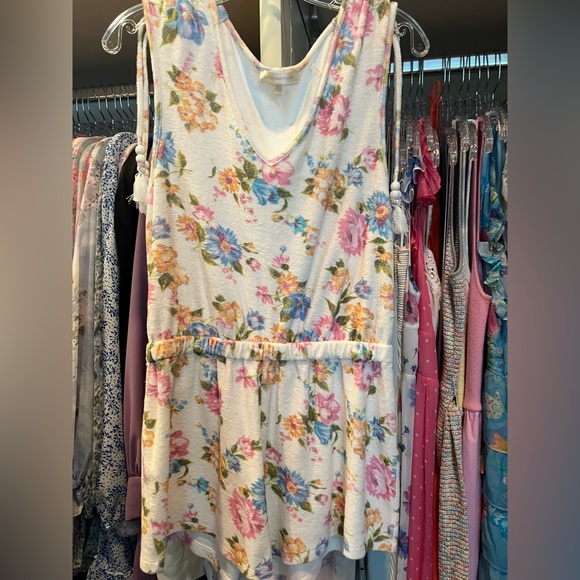 LoveShackFancy Bascom Floral Romper - Picture 6 of 9